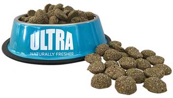 Ultra dog food kibble and ingredients